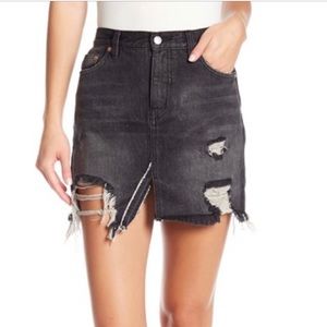 NWT Free People relaxed and destroyed skirt